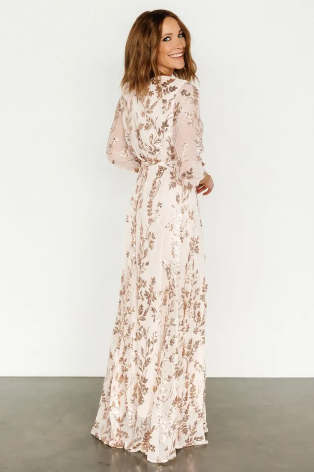 Baltic Born Mother Of The Bride Women Destiny Sequin Maxi Dress Rose Gold Baltic Born Mother Of The Bride Women Destiny Sequin Maxi Dress Rose Gold