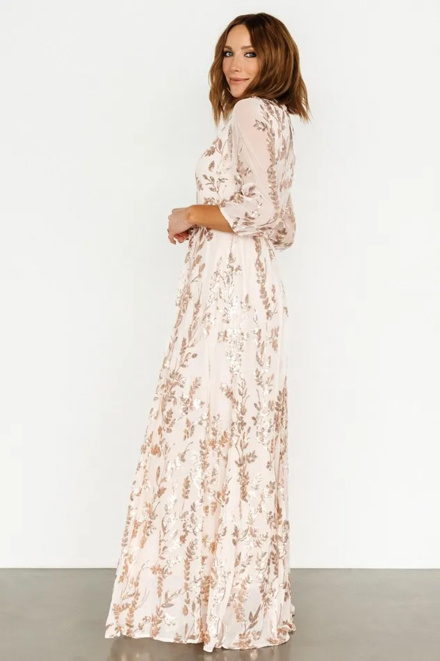 Baltic Born Mother Of The Bride Women Destiny Sequin Maxi Dress Rose Gold Baltic Born Mother Of The Bride Women Destiny Sequin Maxi Dress Rose Gold