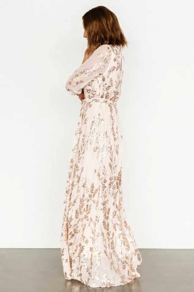 Baltic Born Mother Of The Bride Women Destiny Sequin Maxi Dress Rose Gold Baltic Born Mother Of The Bride Women Destiny Sequin Maxi Dress Rose Gold