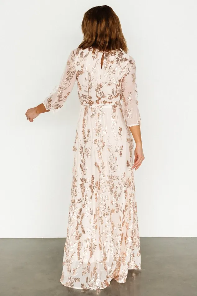 Baltic Born Mother Of The Bride Women Destiny Sequin Maxi Dress Rose Gold Baltic Born Mother Of The Bride Women Destiny Sequin Maxi Dress Rose Gold