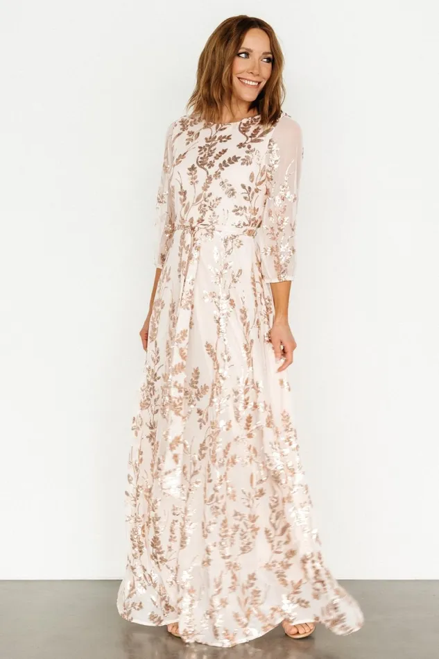 Baltic Born Mother Of The Bride Women Destiny Sequin Maxi Dress Rose Gold Baltic Born Mother Of The Bride Women Destiny Sequin Maxi Dress Rose Gold
