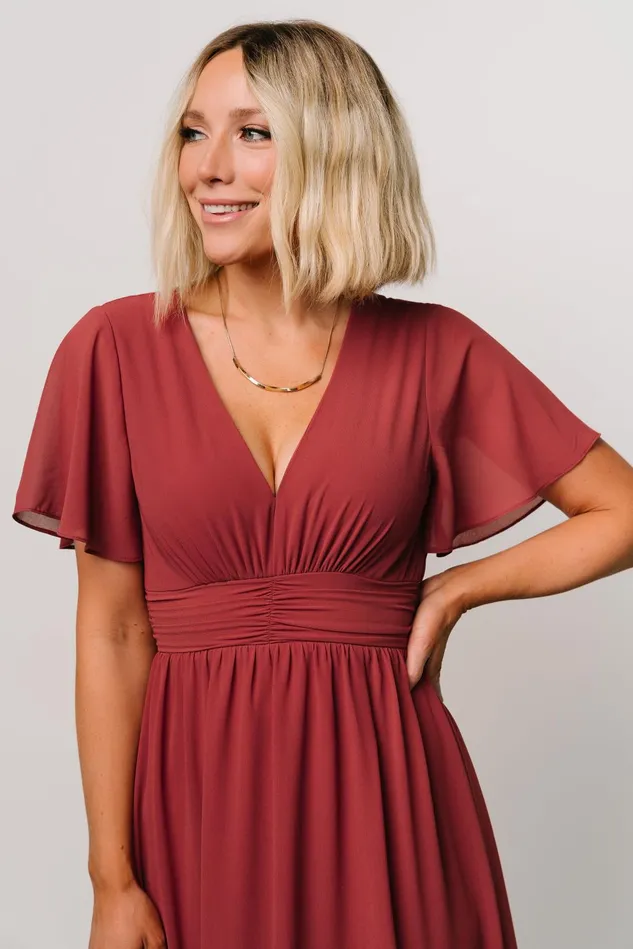 Baltic Born Mother Of The Bride Women Ramona Maxi Dress Terracotta