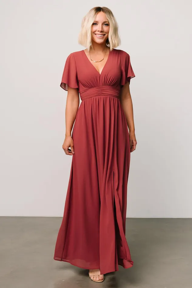 Baltic Born Mother Of The Bride Women Ramona Maxi Dress Terracotta