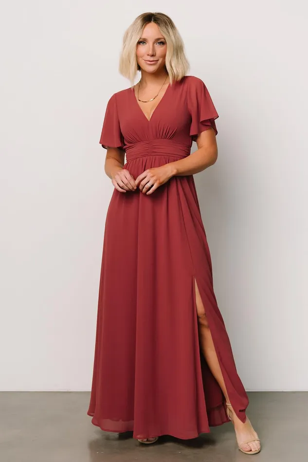 Baltic Born Mother Of The Bride Women Ramona Maxi Dress Terracotta