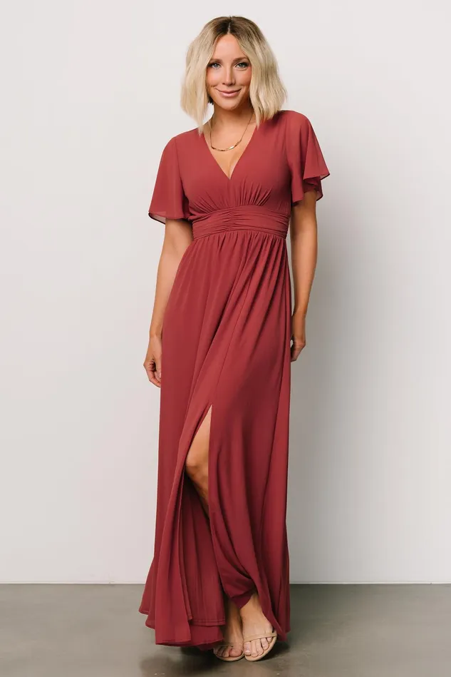 Baltic Born Mother Of The Bride Women Ramona Maxi Dress Terracotta