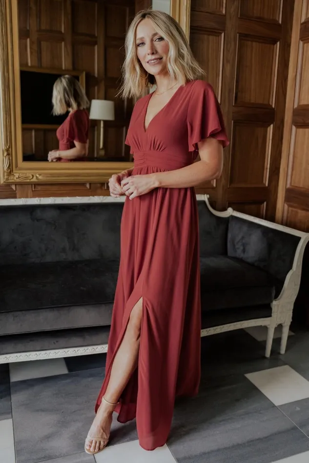 Baltic Born Mother Of The Bride Women Ramona Maxi Dress Terracotta