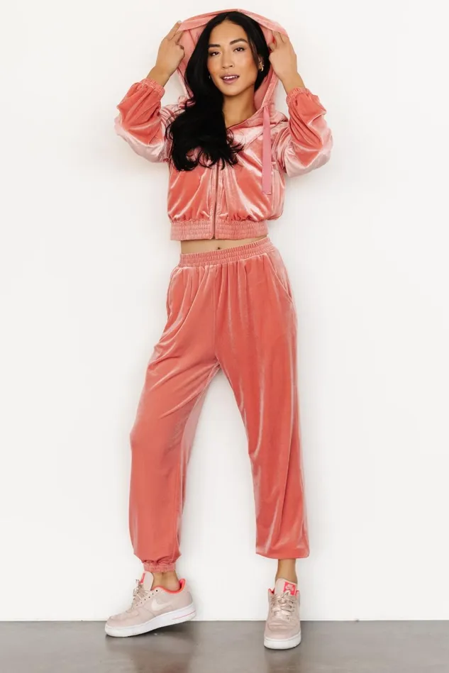 Baltic Born Pants Women Bewitched Velvet Jogger Pants Pink Baltic Born Pants Women Bewitched Velvet Jogger Pants Pink