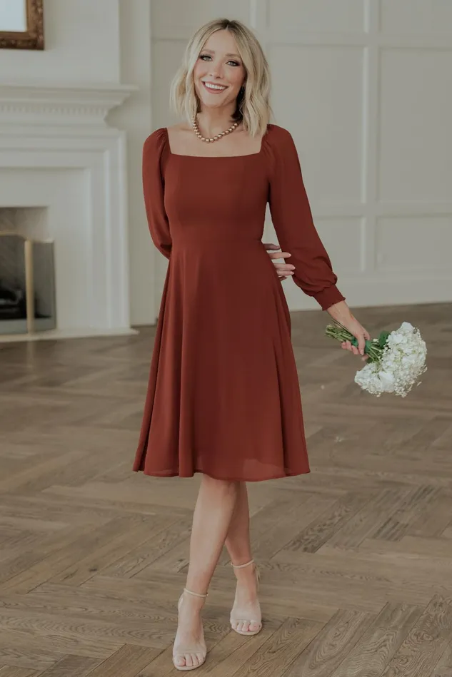 Baltic Born Short Dresses Women Elise Short Dress Cinnamon
