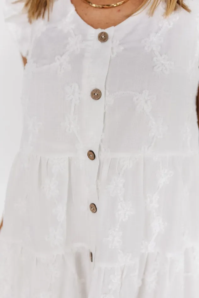 Baltic Born Short Dresses Women Kayla Button Up Short Dress Off White Baltic Born Short Dresses Women Kayla Button Up Short Dress Off White