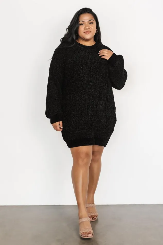 Baltic Born Sweaters Women Christa Sweater Dress Black Baltic Born Sweaters Women Christa Sweater Dress Black