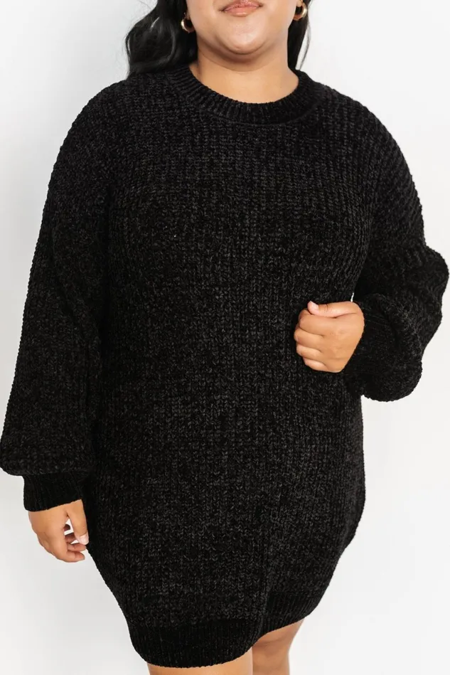 Baltic Born Sweaters Women Christa Sweater Dress Black Baltic Born Sweaters Women Christa Sweater Dress Black