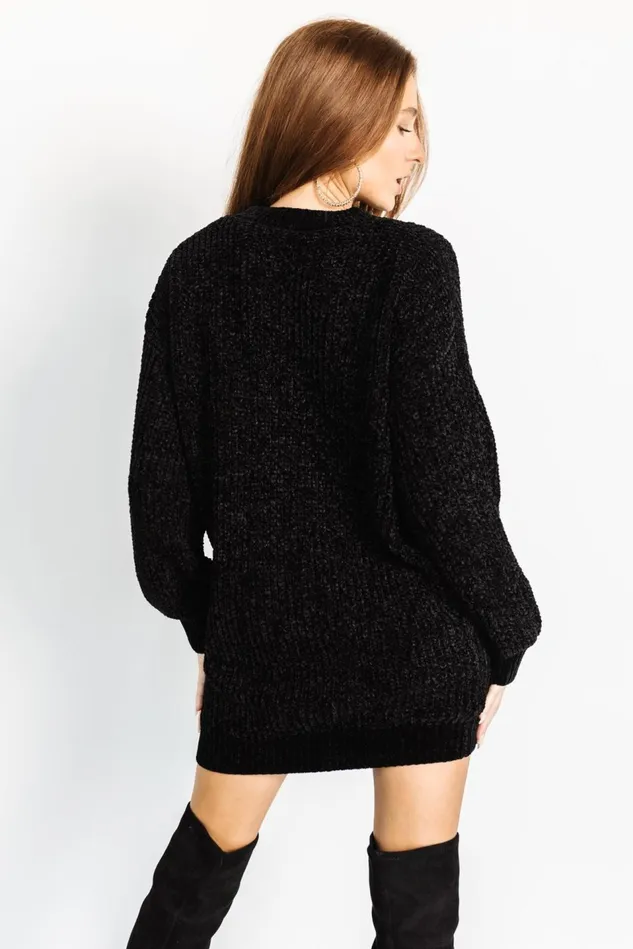 Baltic Born Sweaters Women Christa Sweater Dress Black Baltic Born Sweaters Women Christa Sweater Dress Black