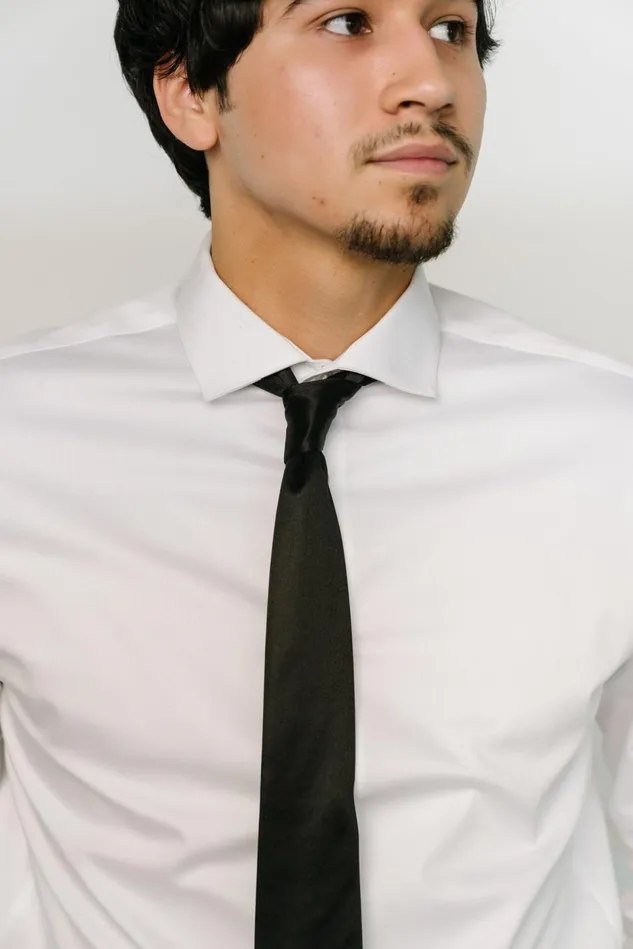 Baltic Born Ties Women Classic Satin Tie Black