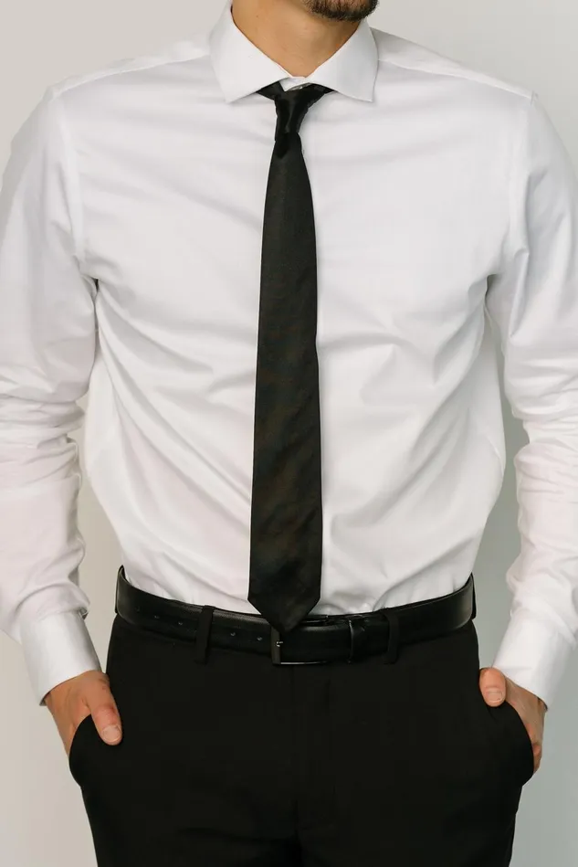 Baltic Born Ties Women Classic Satin Tie Black