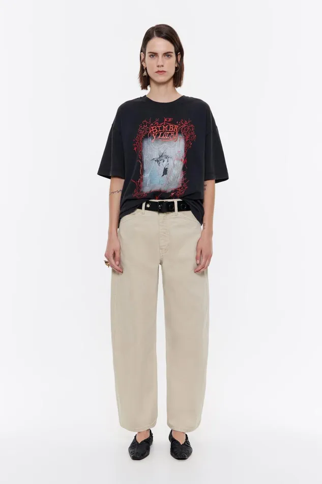 BARREL 8211 Ecru Jeans Ecru Women Bimba Y Lola Trousers BARREL 8211 Ecru Jeans Ecru Women Bimba Y Lola Trousers