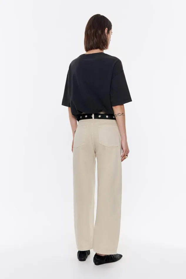 BARREL 8211 Ecru Jeans Ecru Women Bimba Y Lola Trousers BARREL 8211 Ecru Jeans Ecru Women Bimba Y Lola Trousers