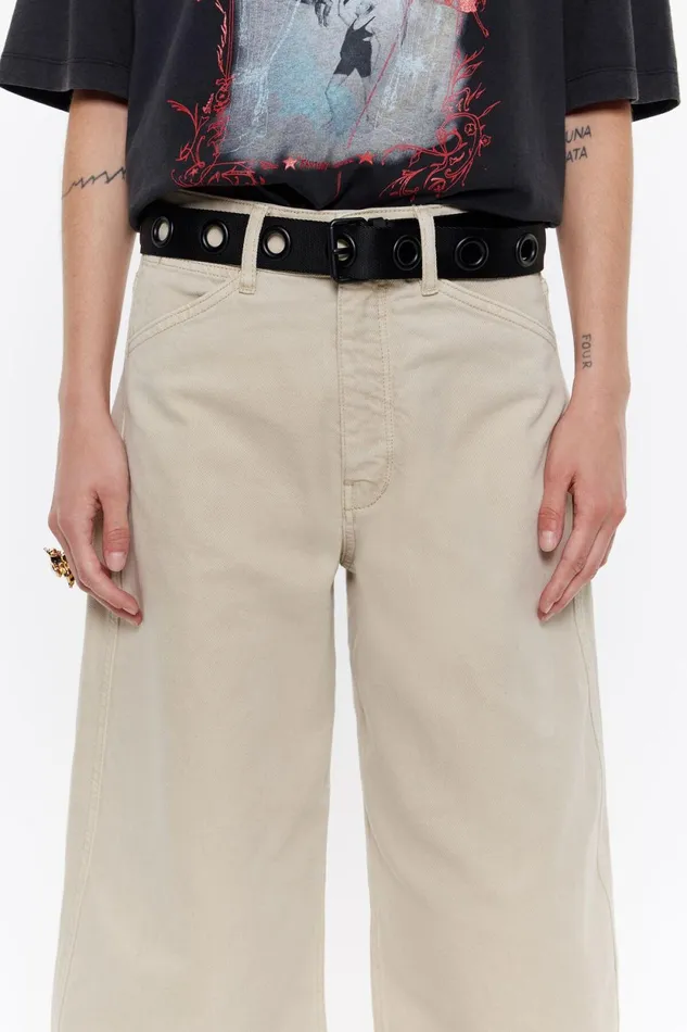 BARREL 8211 Ecru Jeans Ecru Women Bimba Y Lola Trousers BARREL 8211 Ecru Jeans Ecru Women Bimba Y Lola Trousers