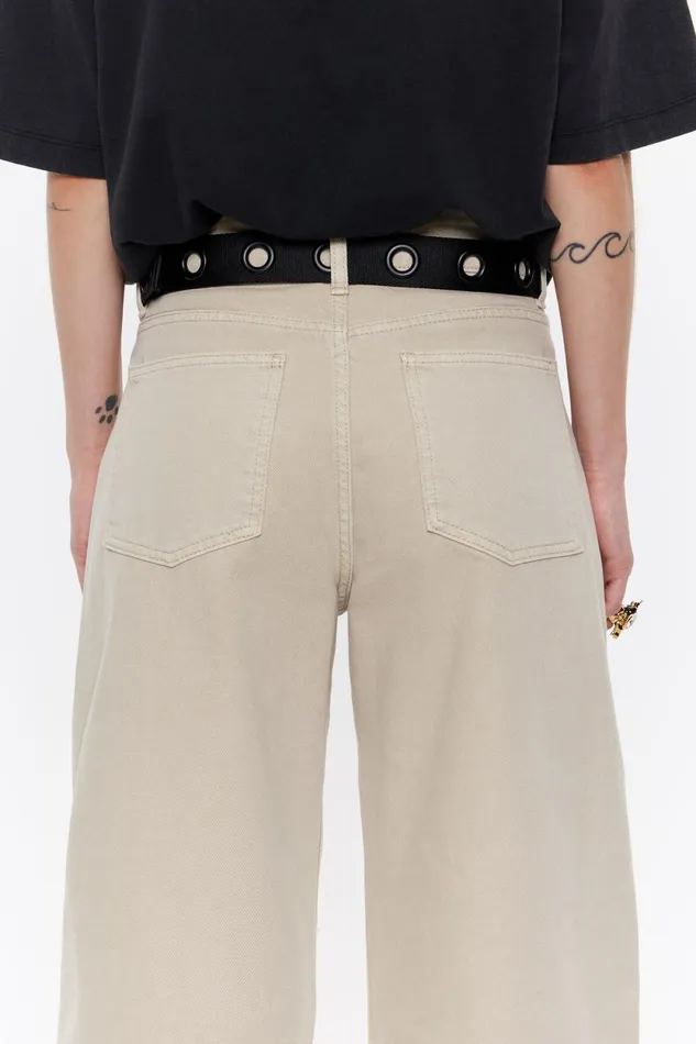 BARREL 8211 Ecru Jeans Ecru Women Bimba Y Lola Trousers BARREL 8211 Ecru Jeans Ecru Women Bimba Y Lola Trousers