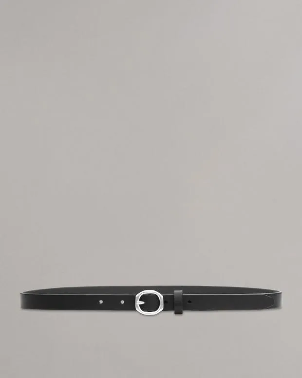 Belts Women Rag and Bone Baby Audrey Leather Belt Black