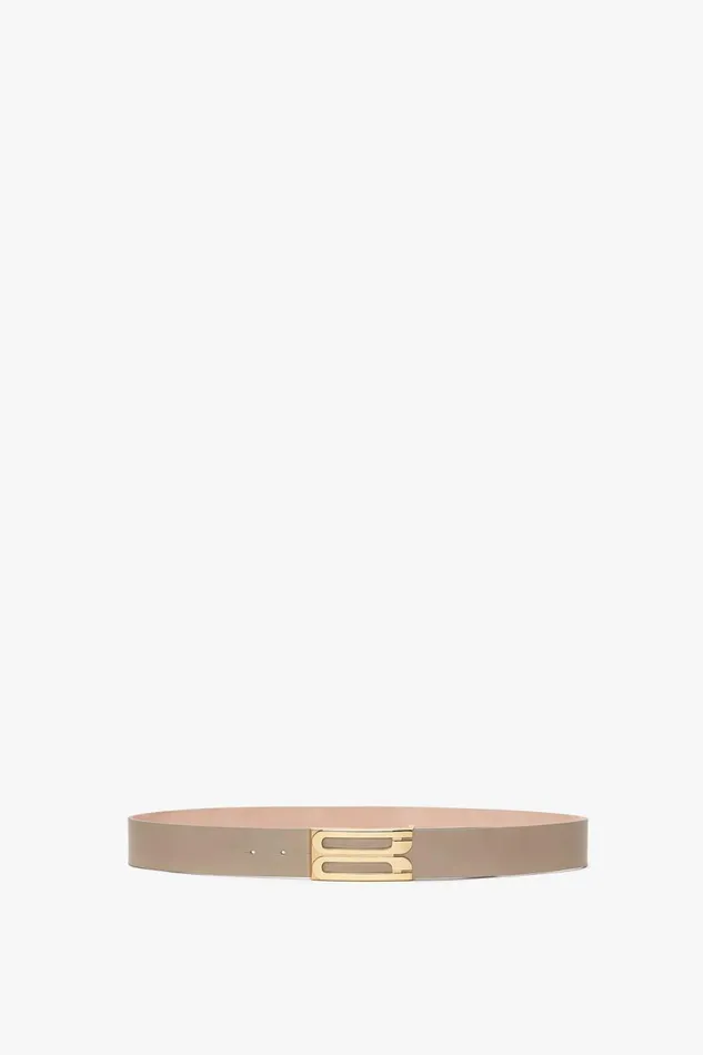 Belts Women Victoria Beckham Exclusive Jumbo Frame Belt In Beige Leather