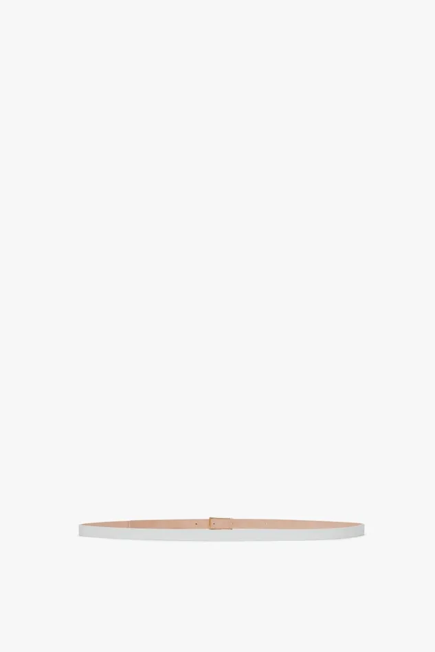 Belts Women Victoria Beckham Exclusive Micro Frame Belt In White Leather