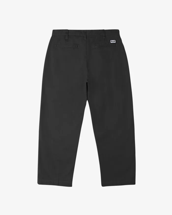 BIGWIG CHINO PANT Washed Black Men BOTTOMS OBEY Clothing