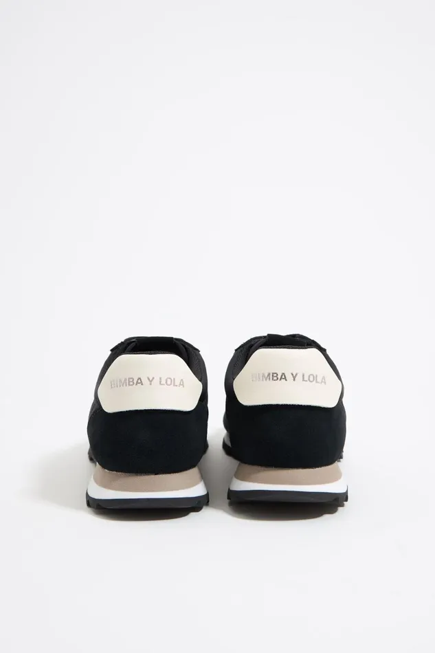 Black 13 18 Retro Sneaker Black Women Bimba Y Lola Sneakers Black 13 18 Retro Sneaker Black Women Bimba Y Lola Sneakers