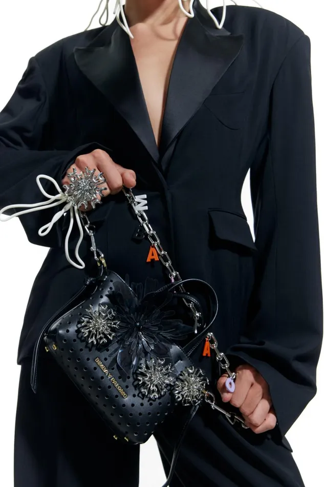 Black Fitted Lapel Jacket Black Women Bimba Y Lola Bimba Y Palomo