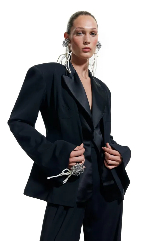 Black Fitted Lapel Jacket Black Women Bimba Y Lola Bimba Y Palomo Black Fitted Lapel Jacket Black Women Bimba Y Lola Bimba Y Palomo