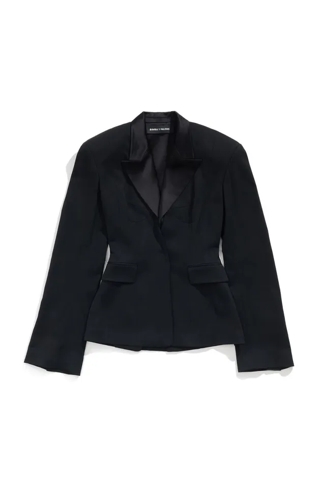 Black Fitted Lapel Jacket Black Women Bimba Y Lola Bimba Y Palomo Black Fitted Lapel Jacket Black Women Bimba Y Lola Bimba Y Palomo