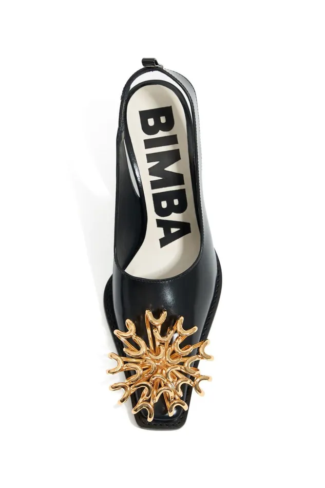 Black Leather Slingback Court Shoe With Flower Black Women Bimba Y Lola Bimba Y Palomo Black Leather Slingback Court Shoe With Flower Black Women Bimba Y Lola Bimba Y Palomo