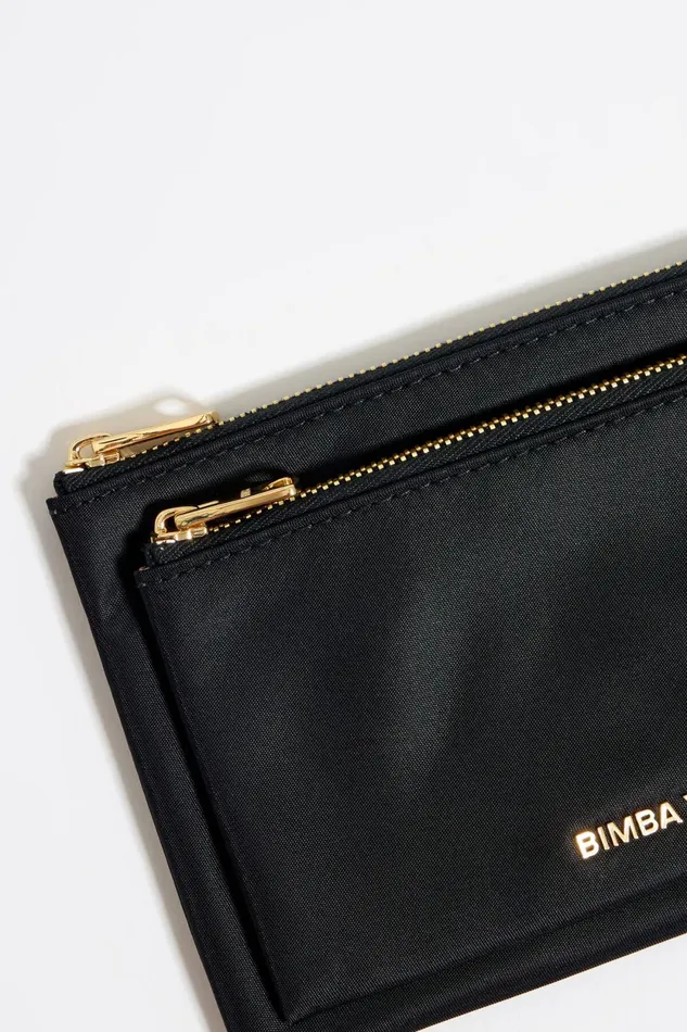 Black Nylon Double Purse Black Women Bimba Y Lola Wallets And Coin Purses Black Nylon Double Purse Black Women Bimba Y Lola Wallets And Coin Purses