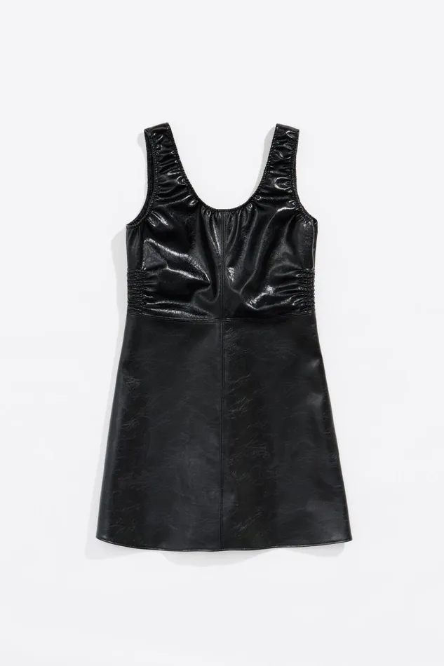 Black Ruched Mini Dress Black Women Bimba Y Lola Party