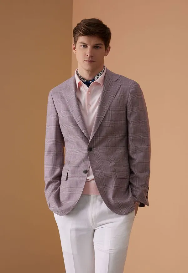 Blazers and Jackets Paulstuart Mens Cashmere Glen Plaid Jacket Blue Blazers and Jackets Paulstuart Mens Cashmere Glen Plaid Jacket Blue