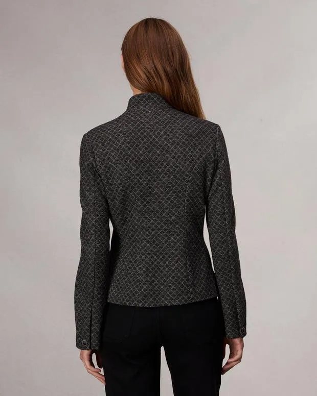 Blazers and Vests Women Rag and Bone Slade Patterned Blazer Black