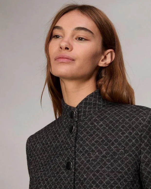 Blazers and Vests Women Rag and Bone Slade Patterned Blazer Black