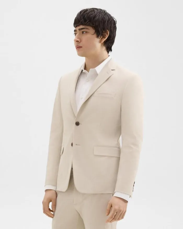 Blazers Jackets Men Theory Slim Blazer In Stretch Cotton New Sand Blazers Jackets Men Theory Slim Blazer In Stretch Cotton New Sand