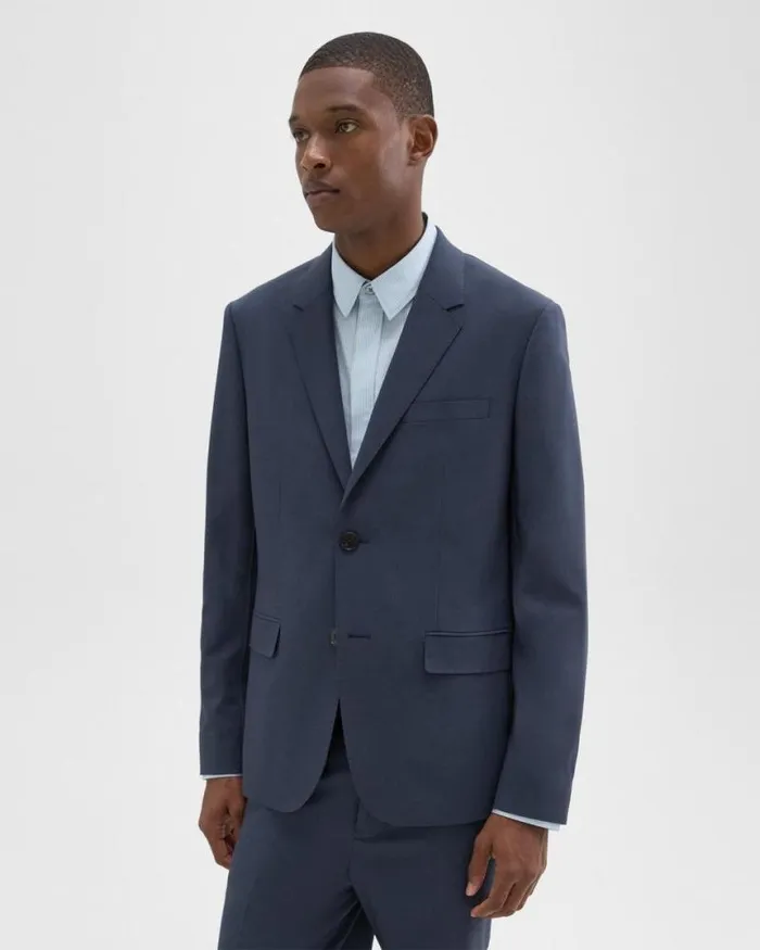 Blazers Jackets Men Theory Virgin Wool TwoButton Blazer Inkwell