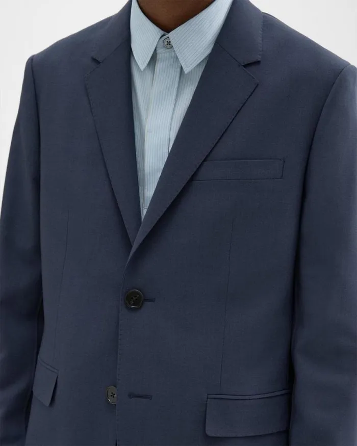 Blazers Jackets Men Theory Virgin Wool TwoButton Blazer Inkwell