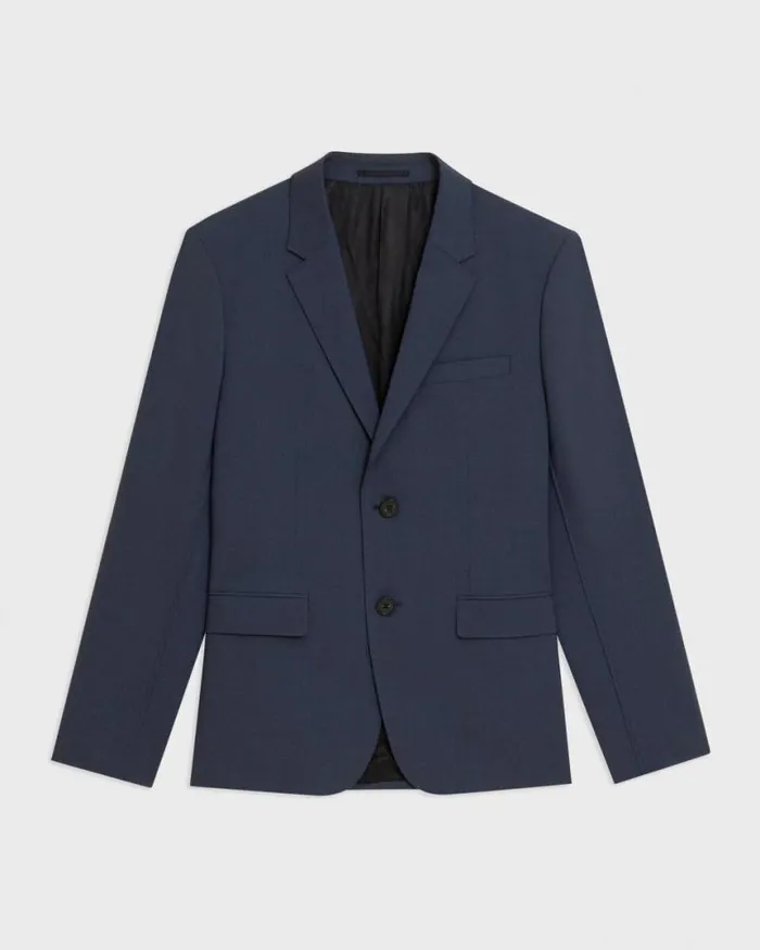 Blazers Jackets Men Theory Virgin Wool TwoButton Blazer Inkwell