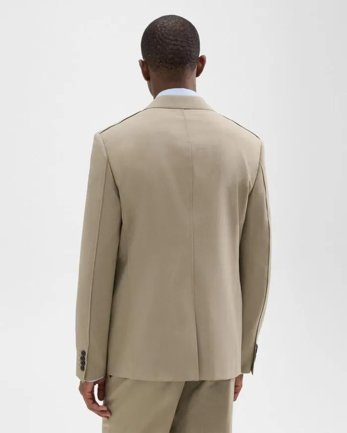 Blazers Jackets Men Theory Virgin Wool TwoButton Blazer Light Quarry