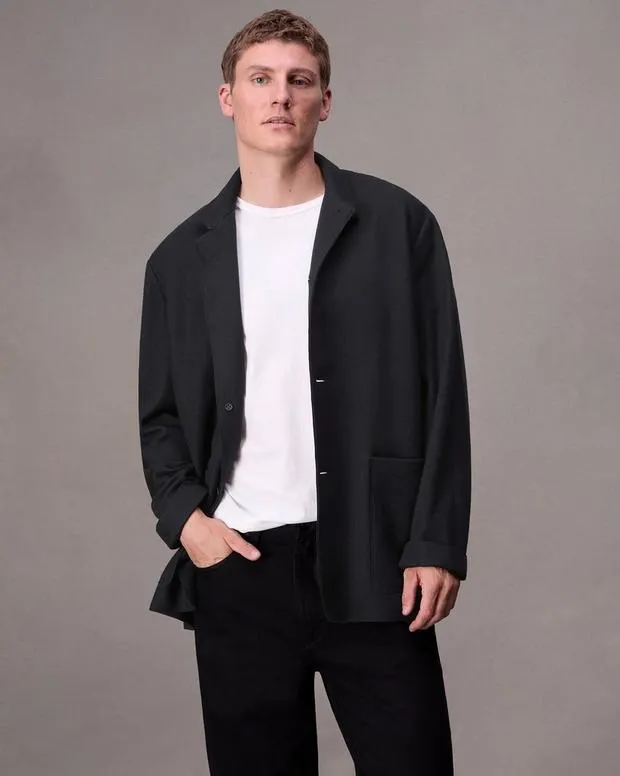 Blazers Men Rag and Bone Gramercy Wool Blazer Black