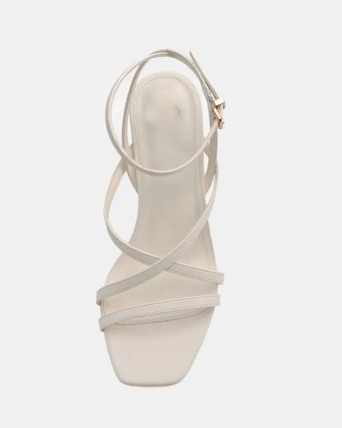 Block Heels NOVO Shoes Women NARA WHITE Block Heels