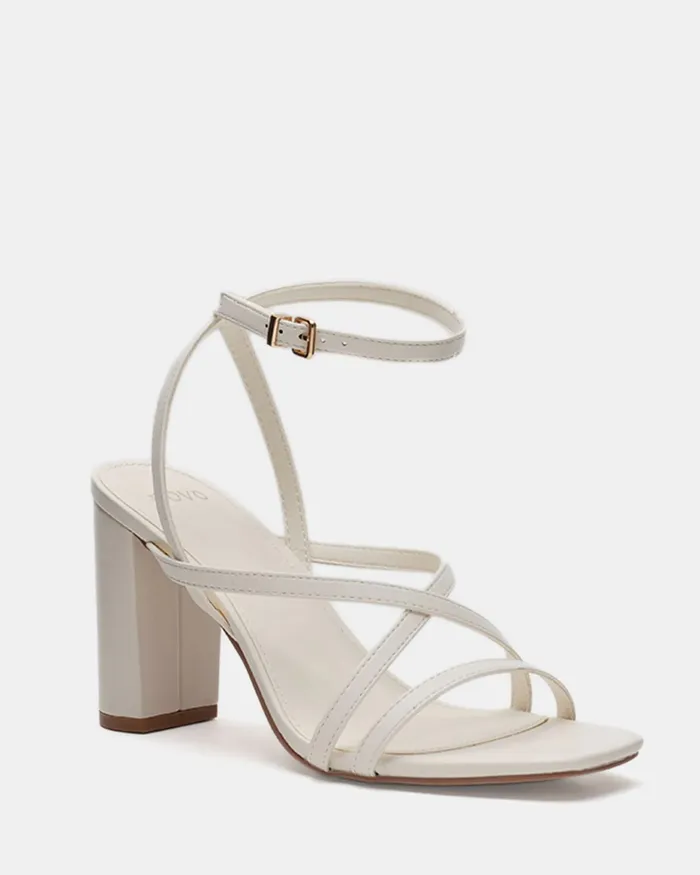 Block Heels NOVO Shoes Women NARA WHITE Block Heels