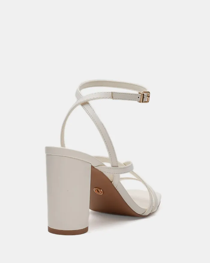 Block Heels NOVO Shoes Women NARA WHITE Block Heels
