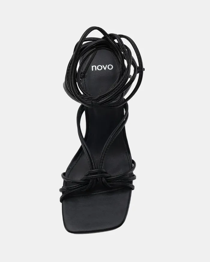 Block Heels Women NOVO Shoes URIJAH BLACK Block Heels