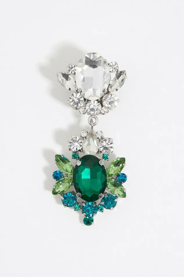 Blue And Green Crystal Earrings Green Women Bimba Y Lola Earrings Blue And Green Crystal Earrings Green Women Bimba Y Lola Earrings