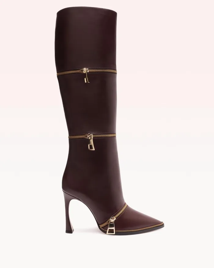 Boots Women Alexandre Birman Luxury Boots 8211 Zoe 85 Boot 8211 Alexandre Birman Boots 8211 Designer Boots Dark Plum