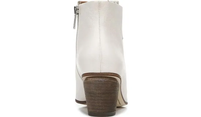 Boots Women Franco Sarto Sarto Kinga Block Heel Bootie Ecru Leather