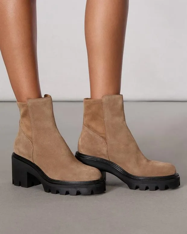 Boots Women Rag and Bone Quinn Chelsea Boot Camel Suede